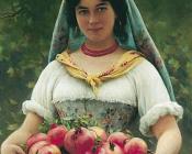 尤金 德 布拉斯 : Madchen mit granatapfeln